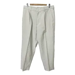 ジーユー GU スラックス テーパードパンツ XL ライトグレー