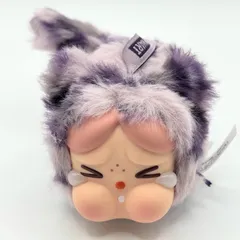 CRYBABY Wild but cutie シリーズ ネオン 紫 ねこ 猫 ぬいぐるみ ペンダント キーホルダー バッグチャーム NEON Cutie POP MART フィギア 人気 可愛い 涙 泣く赤ちゃん【送料無料】