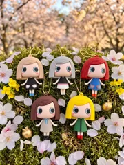 ⭐️【全5種類コンプリート】イルメール　ハッピードール　ラバーフィギュアマスコット　ver.2 ILEMER