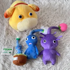 ピクミン ぬいぐるみ  紫ピクミン 青ピクミン オッチン 引っこ抜きぬいぐるみマスコット 4点セット 4R