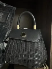 2WAY ザラ ラタン チェーンバッグ