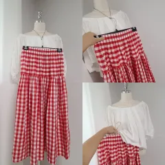 バードレッド チェック バンディング ロング sk