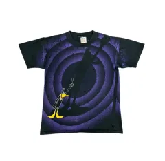 ヴィンテージ 90s ルーニー・テューンズ ダフィー・ダック AOP Tシャツ