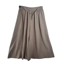 ANYSIS ベージュ ワイド パンツ ／ スカパン L ポリエステル