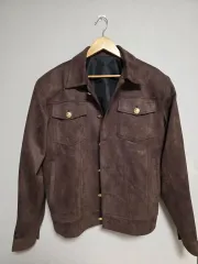 ブラウン スウェード ジャケット
