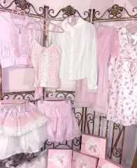 シュシュさくらんぼ ヴィンテージ ピンク CHECK ノースリーブ スリーブ スリーブレス ギャル 달천