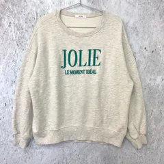 one after another NICE CLAUP ワンアフターアナザーナイスクラップ ビッグシルエット ロゴ刺しゅう スウェット オートミール Fサイズ 〇◇のサムネイル