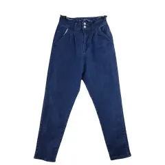 GRL レトロ ハイウエスト デニム XS パンツ