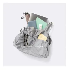 Gu Jiyu ギャザーポケットショルダーバッグ 旅行かばん