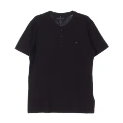 新品 XXL Tommy Hilfiger(トミーヒルフィガー) 茶色 ヘンリーネック 半袖 Tシャツ