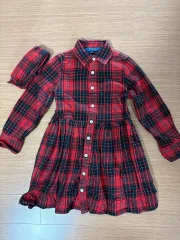 ポロラルフローレン チェック ワンピース 4T