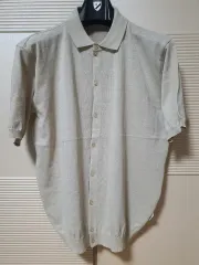 メンズカラー半袖カーディガン