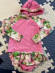 女の子用水着セット ／ 状態良好 ラージサイズ