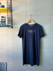 TOMMY JEANS(トミー ジーンズ ) ネイビー 半袖 ワンピース