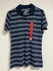 新品 NIKE(ナイキ) ゴルフ ストライプ 半袖 pk Tシャツ M
