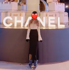 華奢 華奢 長袖 Vネック クロップド アンゴラ ニット グラデーション イエロー グリーン 黄色 緑