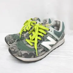 ニューバランス NEW BALANCE ML574CBC ランニング スニーカー シューズ 26.5cm 緑 グリーン 靴 迷彩柄 レースアップ ローカット