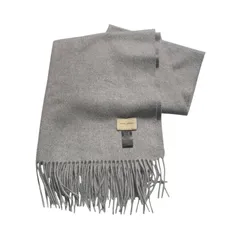 ♪4064 UNITED ARROWS ユナイテッドアローズ  ストール/カシミア100%/ライトグレー/無地/レディース/1736-699-2834 中古 美品のサムネイル