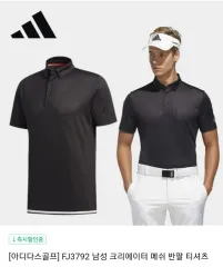 男性 95 ） adidas(アディダス) メンズ ゴルフT 黒 ／ GOLF ゴルフショートスリーブ