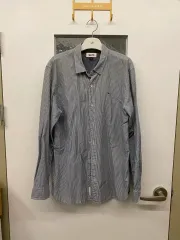 TOMMY HILFIGER トミーヒルフィガー ストライプ コットン シャツ Lサイズ