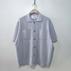 SS新作) 透かし編み オーバーサイズ 半袖カーディガン 8color