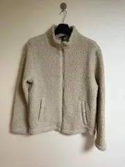 H ＆ M フリース ジップアップ アイボリー XL