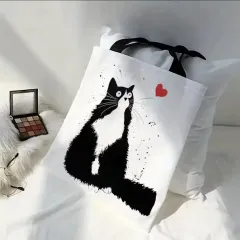 愛らしい猫エコバッグ 新品