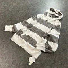 新品 未使用 gelato pique ジェラートピケ ルームウェア スムーズィー スムージー Lite クール パーカー ジップアップ バイカラー グレー×ホワイト レディース タグ付き PWNT214020