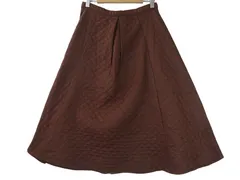 k05241130095　SENSE OF PLACE　38　Brown　Mサイズ程度　スカート　ミディアム丈　秋冬