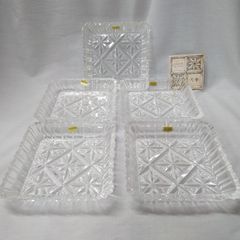 未使用品 HOYAクリスタル ガラス製 皿 6枚セット545 - メルカリ