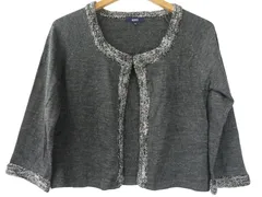 k05241130054　ROPE　Mサイズ　グレー×黒×ラメ　　トップス　ニットorセーター　秋冬