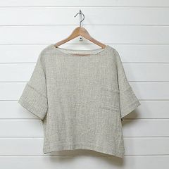 FLAX フラックスバイジーンエンゲラール ブラウス リネン Sサイズ 