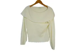 k01241018107　earth music&ecolgy　フリーサイズ　White　Mサイズ程度　トップス　ニットorセーター　秋冬