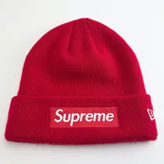 美品 Supreme Box Logo Beanie New Era Red シュプリーム ボックスロゴ ビーニー ニューエラ レッド ■