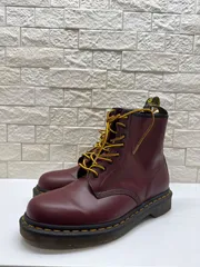 R00739 Dr.Martens ドクターマーチン｜ブーツ｜ワインレッド wine red｜メンズ26cm｜レザーブーツ｜本革 leather｜Y2K｜90S｜古着｜USA古着｜アメカジ｜ヴィンテージ｜フォロー割｜今期トレンド｜ストリート｜定番｜秋冬