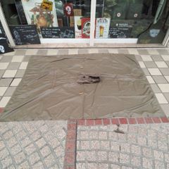 米軍本物陸軍海兵隊ODナイロンポンチョ希少品 - メルカリ