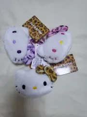 ハローキティ レオパード ホピ(ヒョウ柄) リボン コインケース キーホルダー 3個 セット