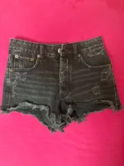 ZARA ザラ ブラック デニム ハーフパンツ