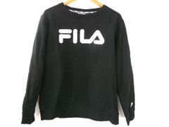k03241018244　FILA　フィラ　12　Black　　トップス　スウェットorトレーナー　秋冬