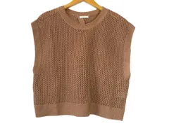 k03241018146　GU　Mサイズ　Brown　　トップス　ニットorセーター　春夏