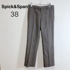 Spick & Span スピック＆スパン テーパードパンツ スラックス センタープレスパンツ チェックパンツ 千鳥柄ハウンドトゥース きれいめパンツ オフィスカジュアル 通勤通学秋冬春 美脚パンツ ストレートパンツ アンクルクロップド丈 38