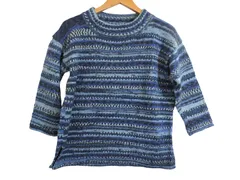 k03241018058　ブランド名不明　サイズ表記無し　Blue　　トップス　ニットorセーター　秋冬