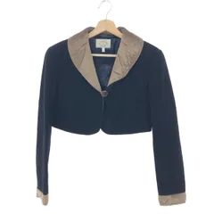 ARMANI JEANS アルマーニジーンズ ショートジャケット サイズ:I42  ヴィンテージ  ウール混 ネイビー レディース / 240001183263のサムネイル