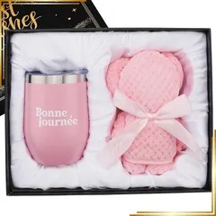 【新品】 bankoo ステンレスタンブラーとくまタオル 真空断熱 おしゃれ 誕生日プレゼント女性 母親 人気 母の日 父の日 父親 男性 彼氏 ギフト結婚記念日 退職祝い 送別会 お酒 ウイスキー グッズ保冷保温 蓋付き 貰ってうれしい=（フランス語良い 0