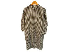 k04241004089　Samansa Mos2　フリーサイズ　黒×ベージュ系　　ワンピース or ドレス　シャツワンピース　春夏