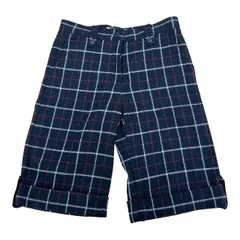 le coq sportif ルコックスポルティフ レディース ハーフパンツ チェック柄 ブラック サイズ9