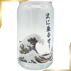 【新品】 サンアート おもしろ食器 「 日本SAKE 缶型ぐらす 」 HOKUSAIビッグウェーブ グラスタンブラー 360ml 父の日 プレゼント 酒 忘年会 ビンゴ景品 パーティーグッズ 誕生日 日本製 SAN4410-5 0