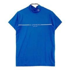 美品 セントアンドリュース 半袖モックネックシャツ L ゴルフウェア