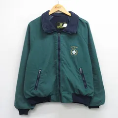 XL/古着 長袖 ジャケット メンズ 90年代 90s WNY 大きいサイズ ラグラン USA製 緑 26feb16