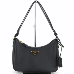 プラダ バッグ レディース 2WAY ハンドバッグ ショルダーバッグ ワンショルダー サフィアーノレザー 1BC204 ブラック ファスナー開閉 アクトワン【中古】